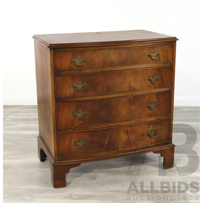 Reproduction Bow Front Chest of Drawers