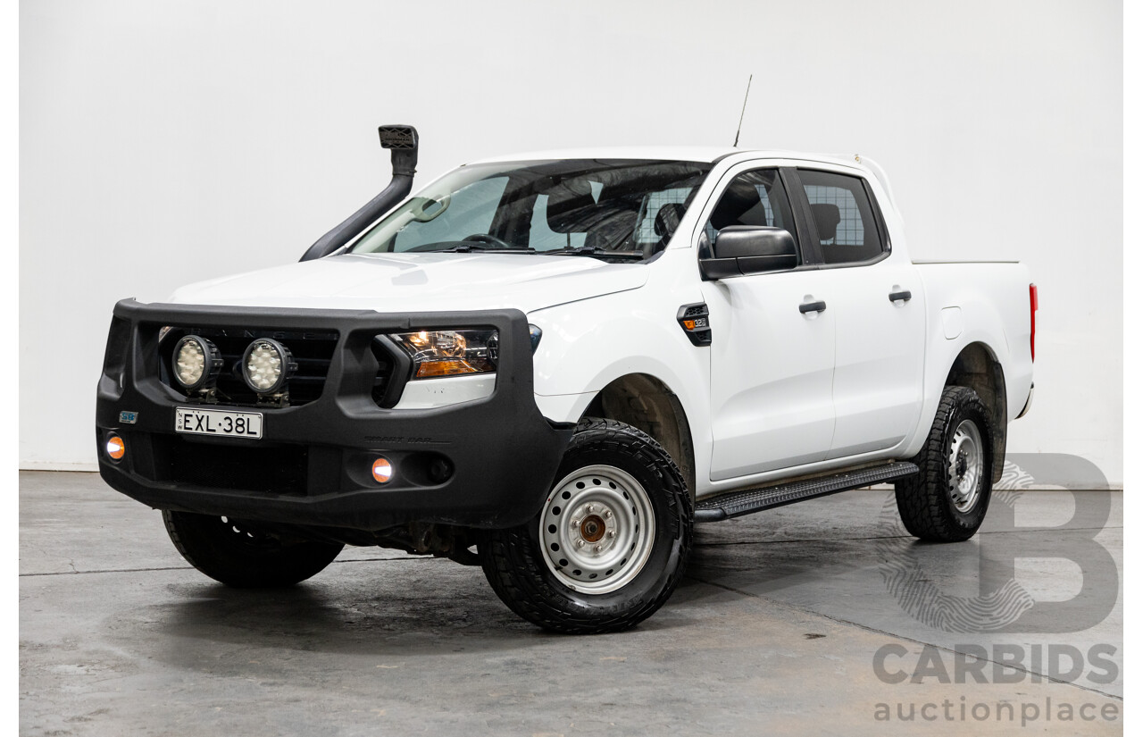 12/2018 Ford Ranger XL 3.2 (4x4) PX MKII 4d Crew C/Chas White Turbo Diesel 3.2L