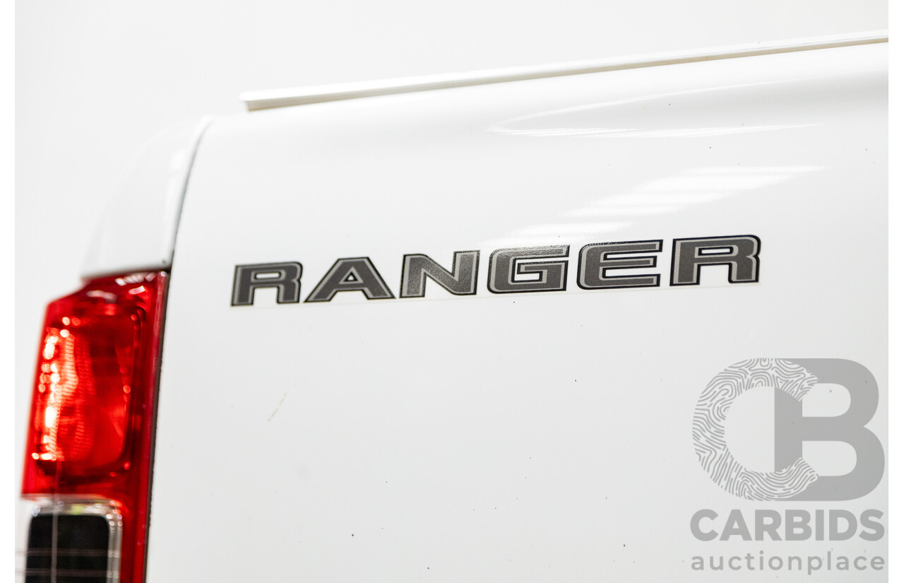 12/2018 Ford Ranger XL 3.2 (4x4) PX MKII 4d Crew C/Chas White Turbo Diesel 3.2L