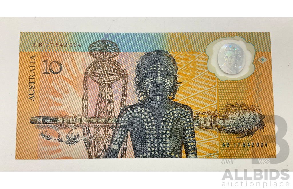 Australian 1988 Commemorative Ten Dollar Note, AB 17642934