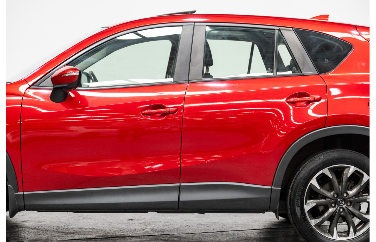 11/2015 Mazda CX-5 Akera (AWD) Series 2 KE MY15 4d Wagon Soul Red Metallic Twin Turbo Diesel 2.2L