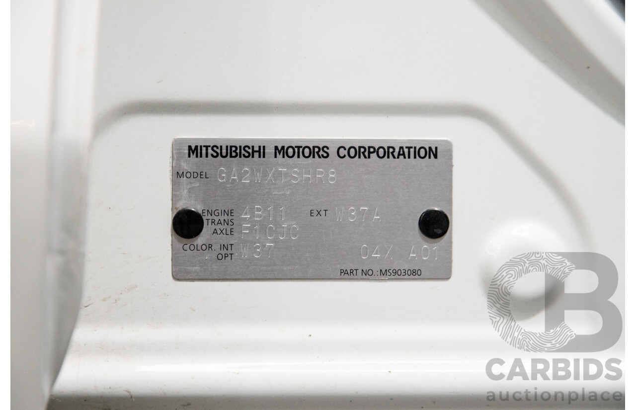 08/2020 Mitsubishi ASX ES XD MY20 4D Wagon White 2.0L
