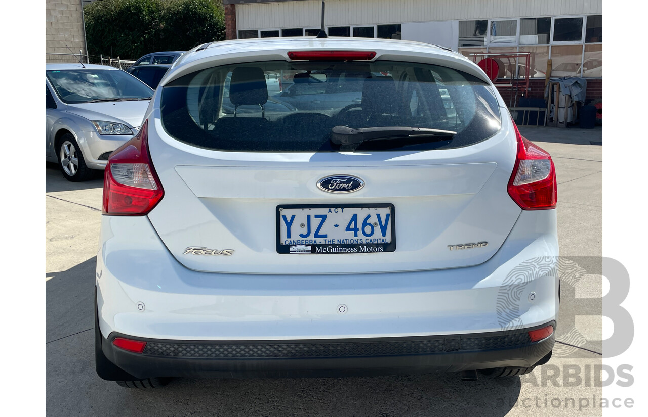 04/2013 Ford Focus TREND FWD LW MK2 5D Hatchback White 2.0L