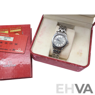 Omega Vintage Seamaster 45mm with Original Presentation Box and Warranty Dated 16.10.03 From Mazzucchelli's