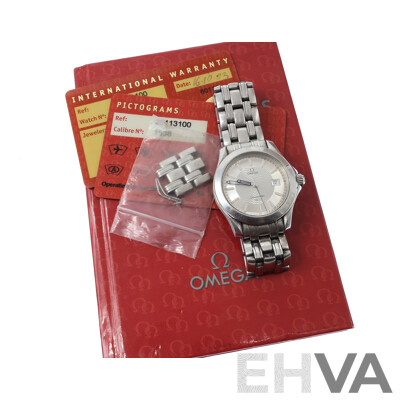 Omega Vintage Seamaster 45mm with Original Presentation Box and Warranty Dated 16.10.03 From Mazzucchelli's