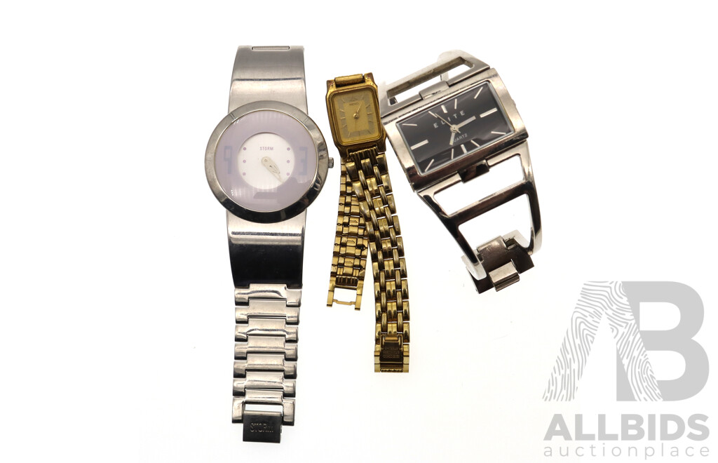 Collection of (3) Ladies Watches Including Seiko, Storm and Elite Brands