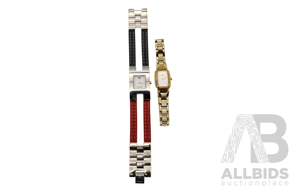 Seiko 1N00-0GA0 & Tommy Hilfiger F80132 Ladies Dress Watches