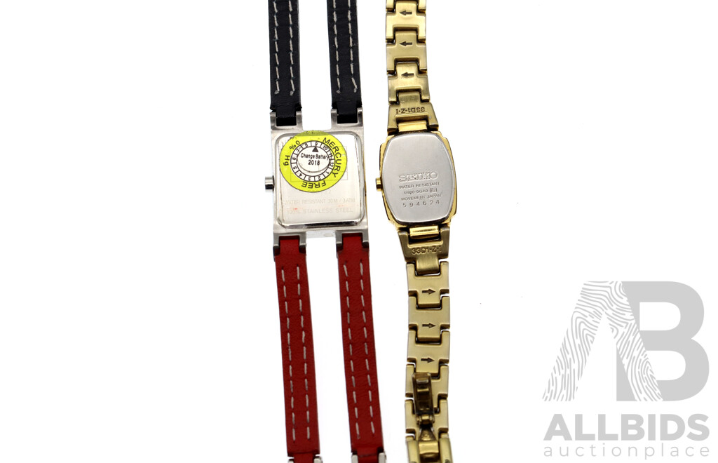 Seiko 1N00-0GA0 & Tommy Hilfiger F80132 Ladies Dress Watches