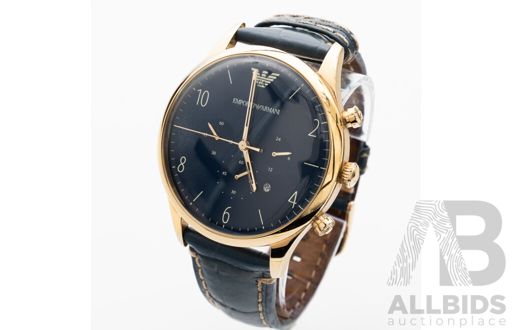 Emporio Armani 43mm Mens Dress Watch, Model AR-1862
