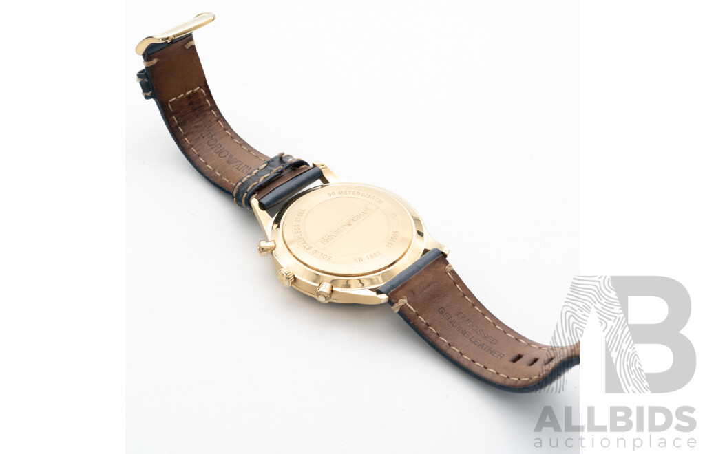 Emporio Armani 43mm Mens Dress Watch, Model AR-1862