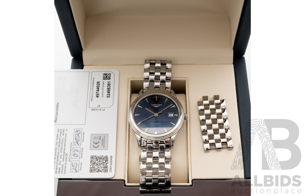 Longines 26mm Flagship Sunray Blue, Model L49744926