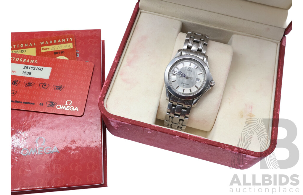 Omega Vintage Seamaster 45mm with Original Presentation Box and Warranty Dated 16.10.03 From Mazzucchelli's