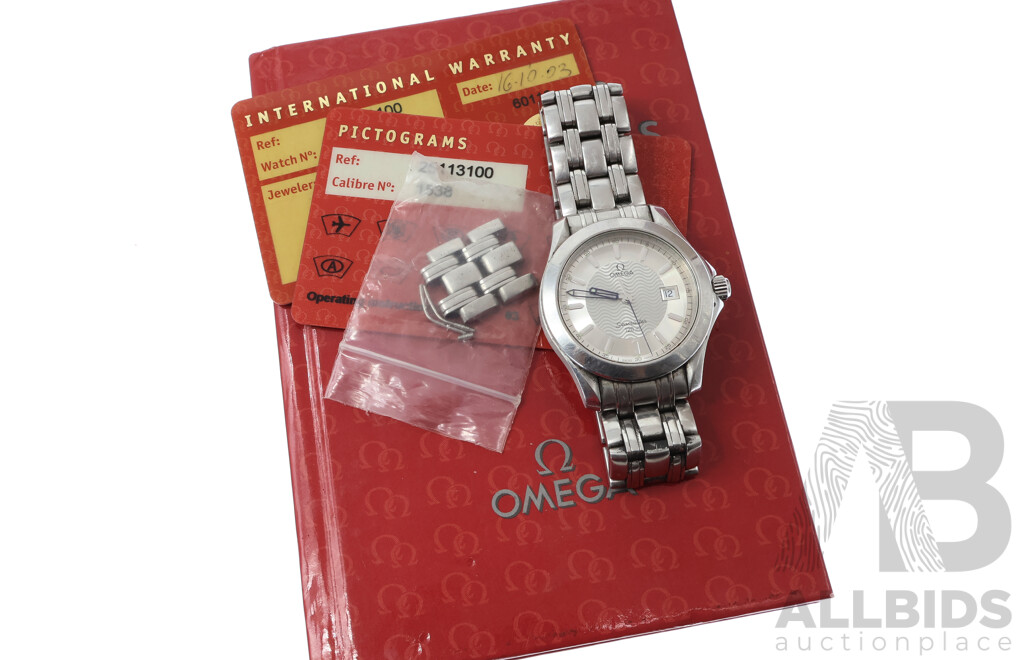 Omega Vintage Seamaster 45mm with Original Presentation Box and Warranty Dated 16.10.03 From Mazzucchelli's