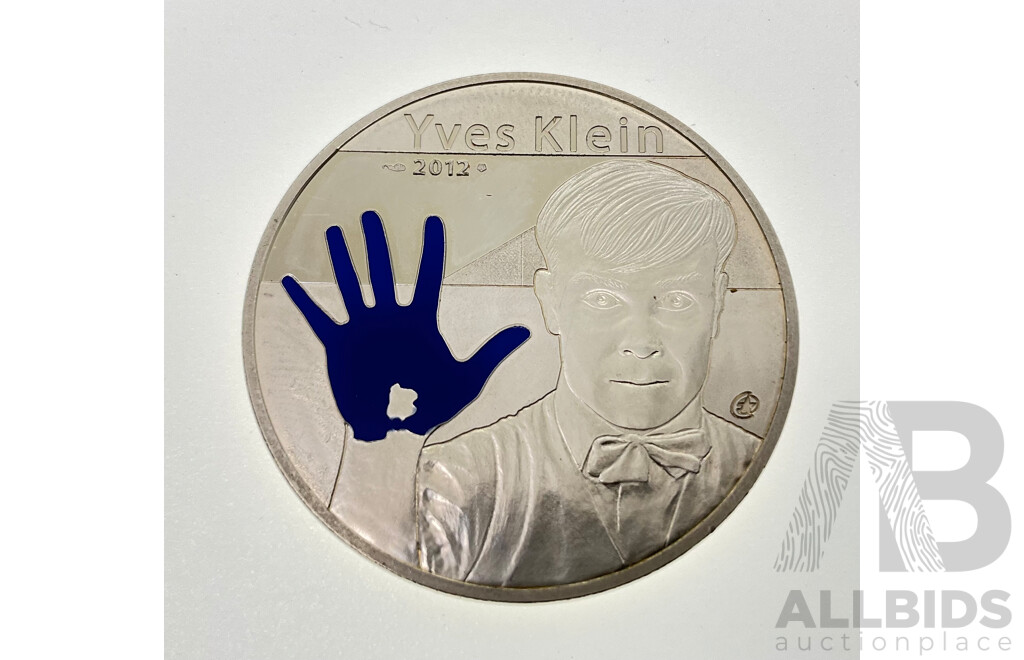 2012 Ten Euro Silver Coin, Yves Klein .900