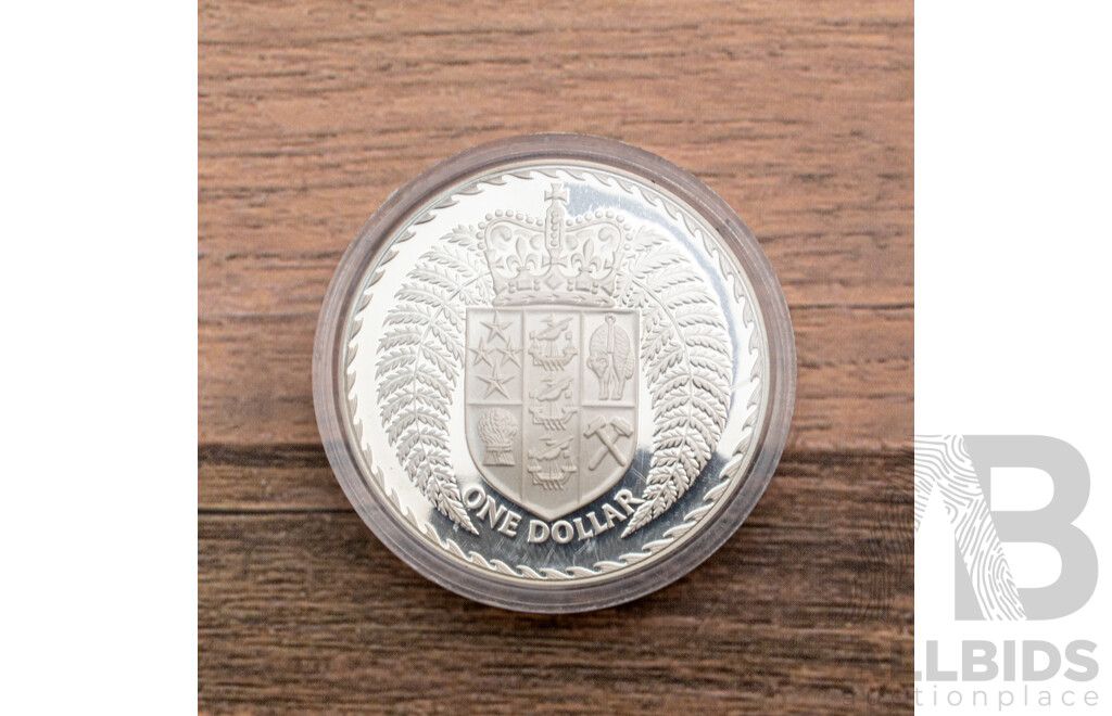 New Zealand 1979 Silver Proof One Dollar .925