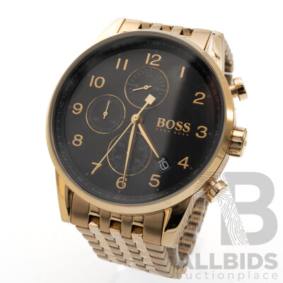 Hugo Boss HB. 306 1.34 2992 Mens Gold Tone Dress Watch