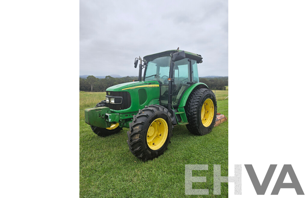 2008 John Deere 5620 4WD Utility Tractor Turbo Diesel 72hp 4.5L with Howard Slasher Attatchment
