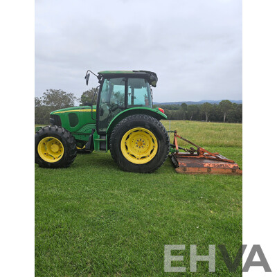 2008 John Deere 5620 4WD Utility Tractor Turbo Diesel 72hp 4.5L with Howard Slasher Attatchment