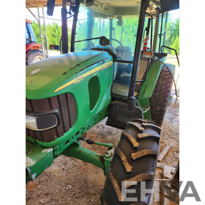 2008 John Deere 5620 4WD Utility Tractor Turbo Diesel 72hp 4.5L with Howard Slasher Attatchment