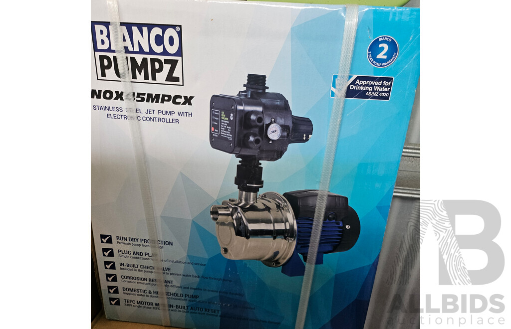 Bianco Pumpz Stainless Steel Jet Pump W/ Electric Controller