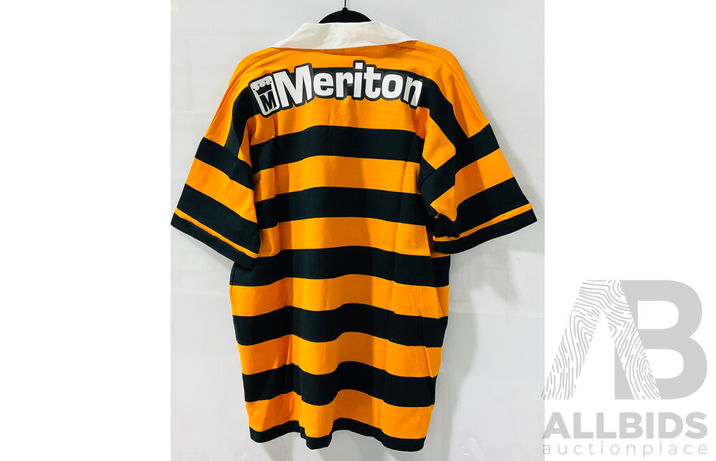 Vintage 1999 Balmain Tigers Replica Merch Jersey with Tag Still Attached Signed by the 1999 Team