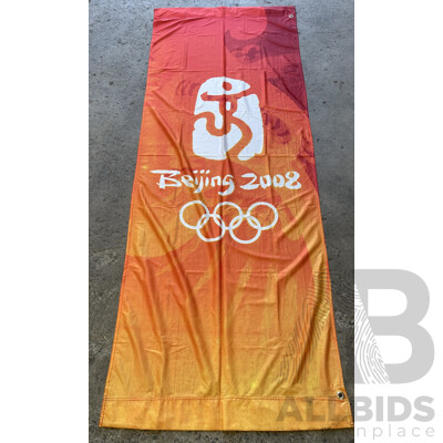 London and Bejing Olympic Games Banner Flags