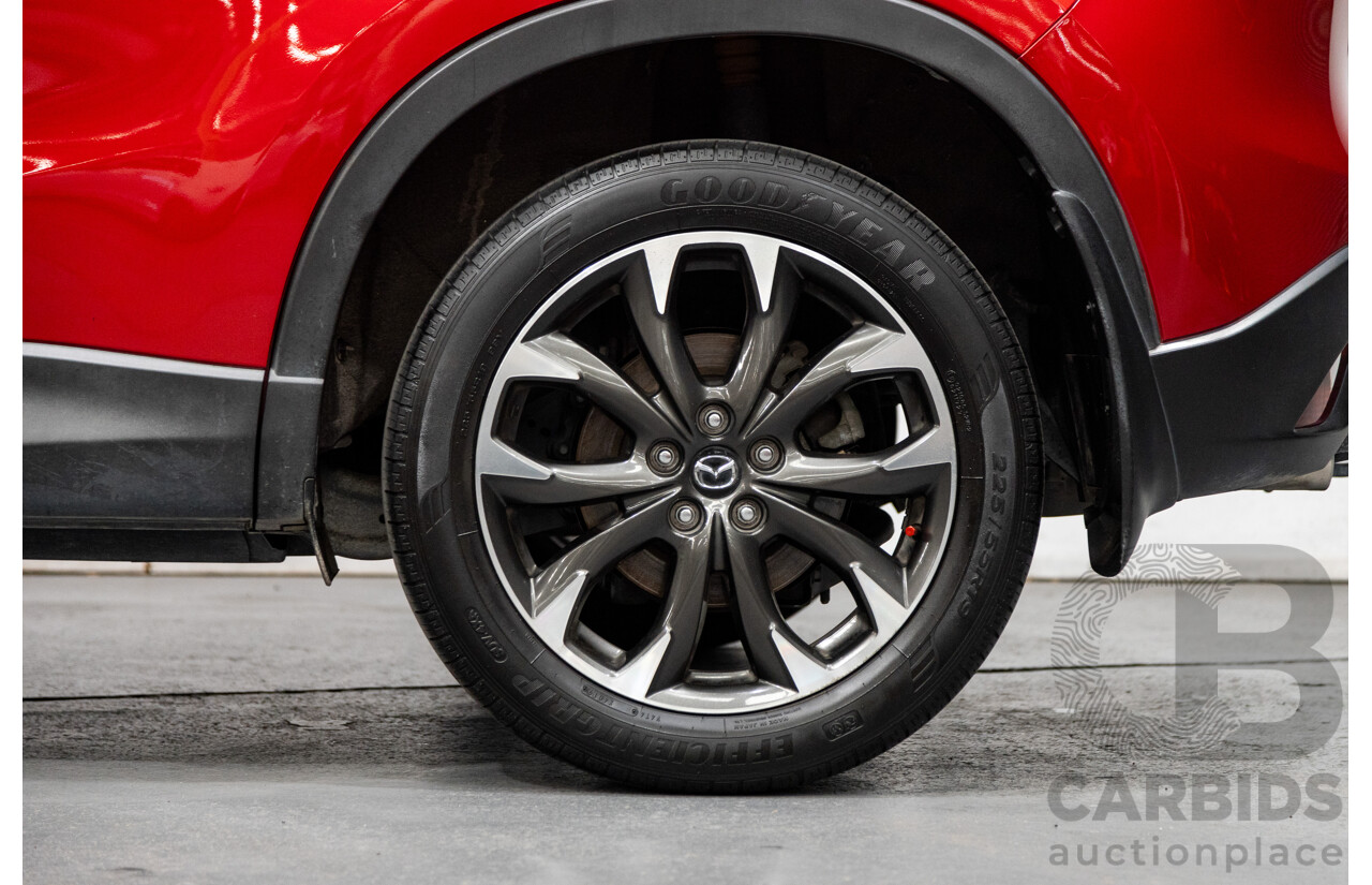 7/2015 Mazda CX-5 Akera (AWD) Series 2 KE MY15 4d Wagon Soul Red Metallic Twin Turbo Diesel 2.2L