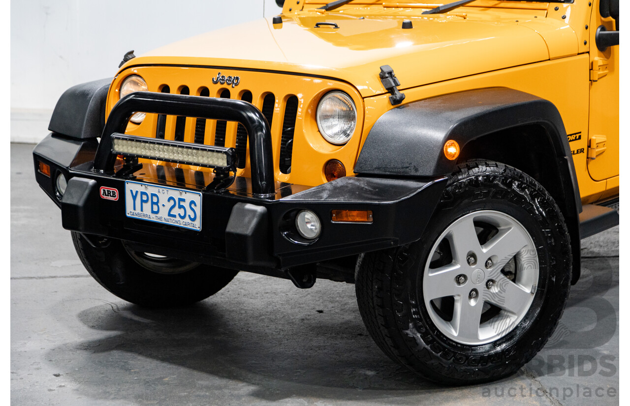 08/2012 Jeep Wrangler Sport (4x4) JK MY12 2d Softtop Dozer Orange V6 3.6L