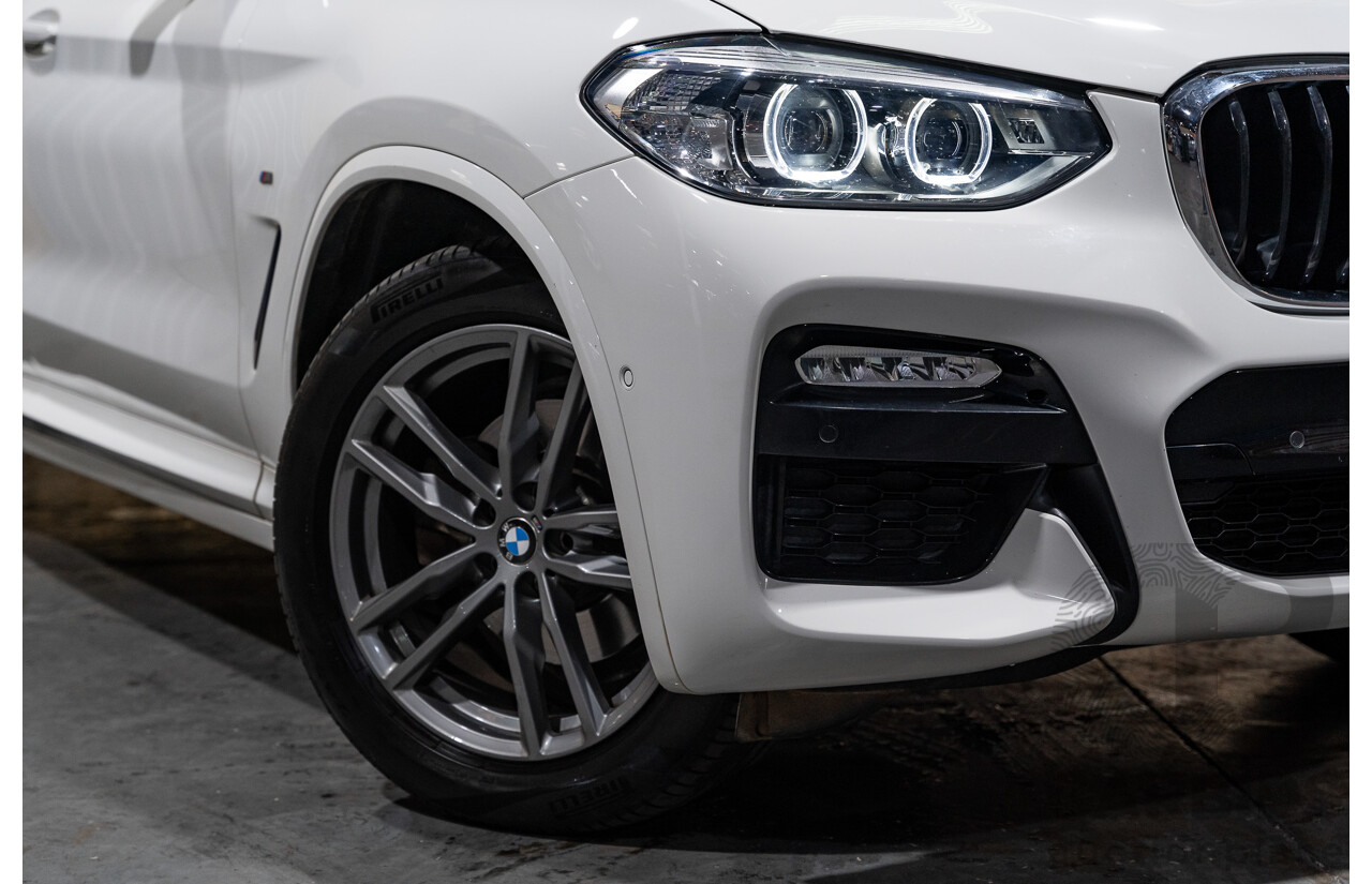 08/2019 BMW X3 Xdrive 20d (AWD) M-Sport Pack G01 4d Wagon White Turbo Diesel 2.0L