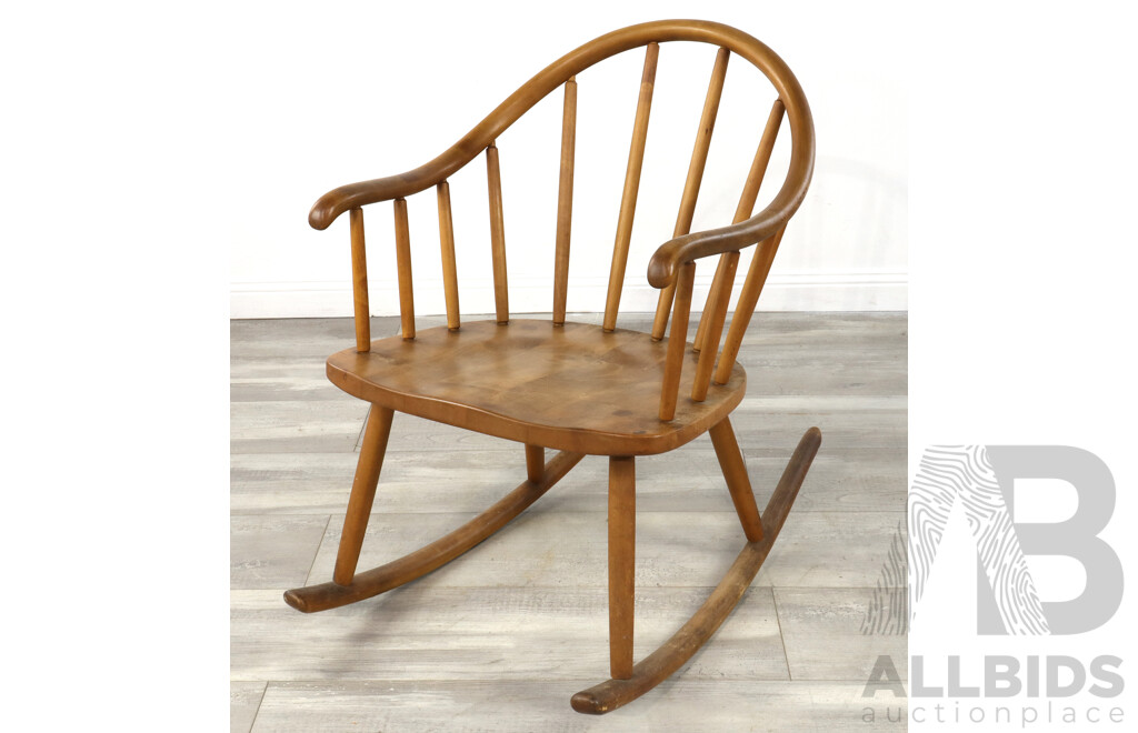 Danish Style Timber Rocking Chair