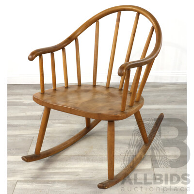 Danish Style Timber Rocking Chair