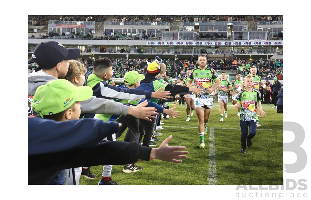 LIVE AUCTION 1 - Round 18 Game Day Experiences with the Canberra Raiders. Viking Horn & Junior Viking Experience for the Round 18 Raiders V Newcastle Knights NRL Game Sunday, 7 July 2024