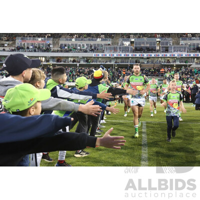 LIVE AUCTION 1 - Round 18 Game Day Experiences with the Canberra Raiders. Viking Horn & Junior Viking Experience for the Round 18 Raiders V Newcastle Knights NRL Game Sunday, 7 July 2024