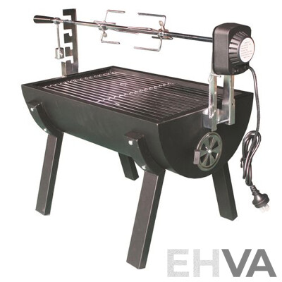 L62 - Jumbuck Rondo Mini Charcoal Spit Roaster and Meat