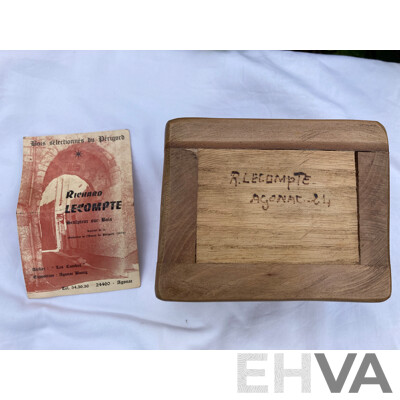 L81 - Wooden Box Design Richard Lecompte Agonac in the Style of Noll