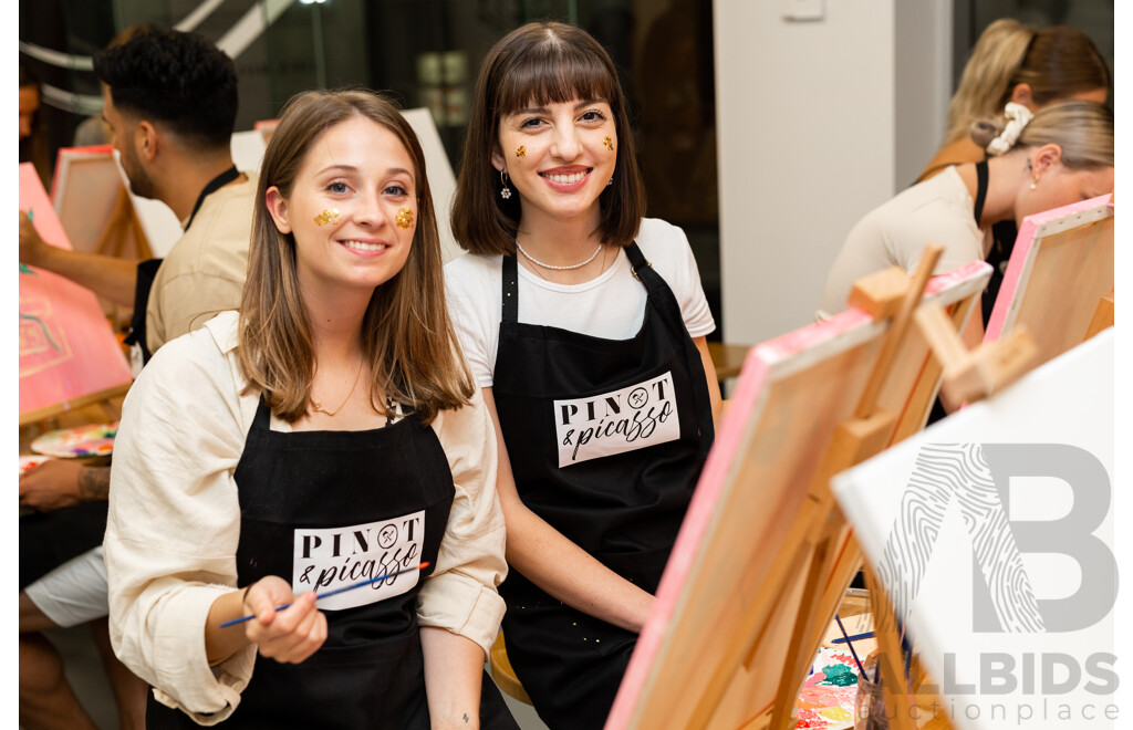 L16 - Fun for Two - Double Pass to Paint and Sip Experience Plus 2 Course Lunch or Dinner for Two
