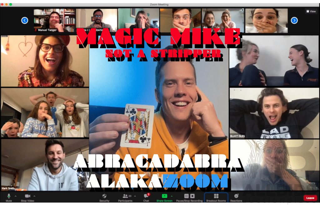 L28 - Magic Mike (Not a Stripper), Virtual Magic Show - 45 Minute Private Virtual Show