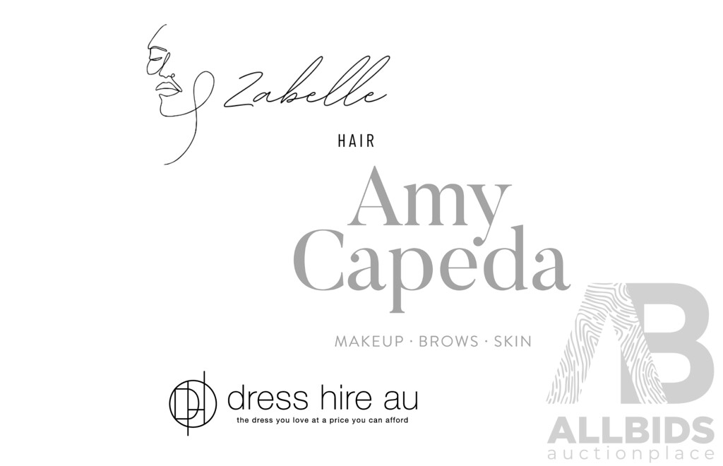 L37 - Event Ready - Dress Hire AU, Zabelle Hair and Amy Capeda Makeup  - Valued at $555
