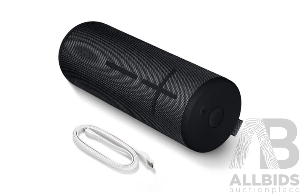 L75 - Ultimate Ears UE Boom 3 Portable Bluetooth Speaker - Nightblack - Donated by Harvey Norman