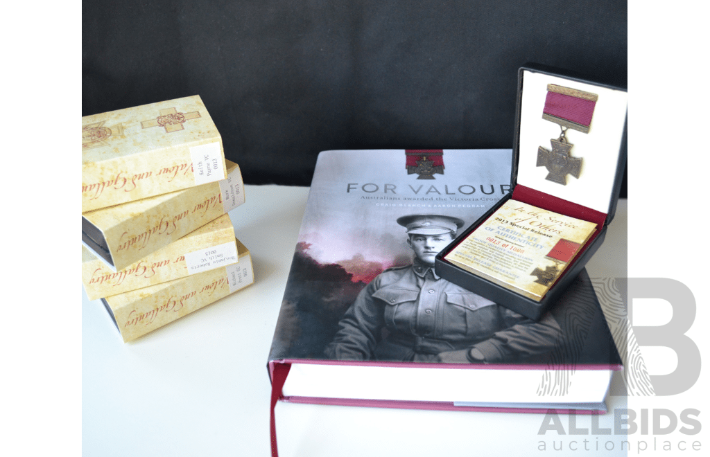 L84 - For VALOUR | Book by Craig Blanch & Aaron Pegram with 5 Limited Edition, Ltd 0013 of 1,000 - Valour and Gallantry Medals