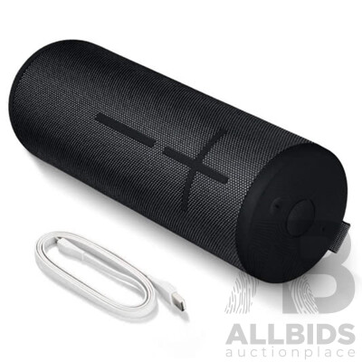 L75 - Ultimate Ears UE Boom 3 Portable Bluetooth Speaker - Nightblack - Donated by Harvey Norman