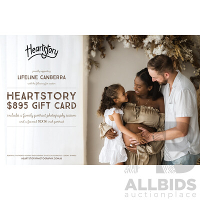 L9 - Heartstory Photography Portrait Experience - Valued at $895