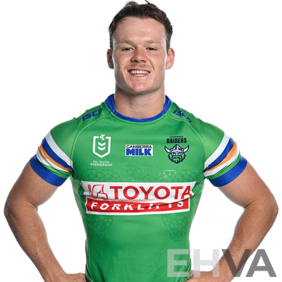6. Ethan Strange - Player Cut and Signed Canberra Raiders 2024 ANZAC Jersey - Proceeds Towards Australian Kookaburra Kids Foundation