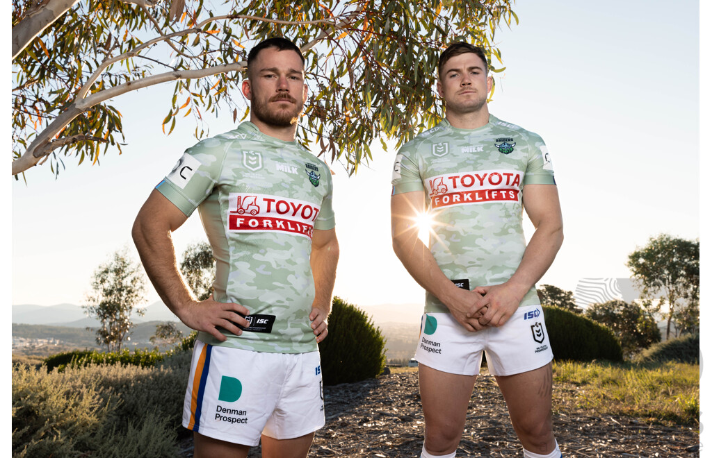 7. Kaeo Weekes - Player Cut and Signed Canberra Raiders 2024 ANZAC Jersey - Proceeds Towards Australian Kookaburra Kids Foundation