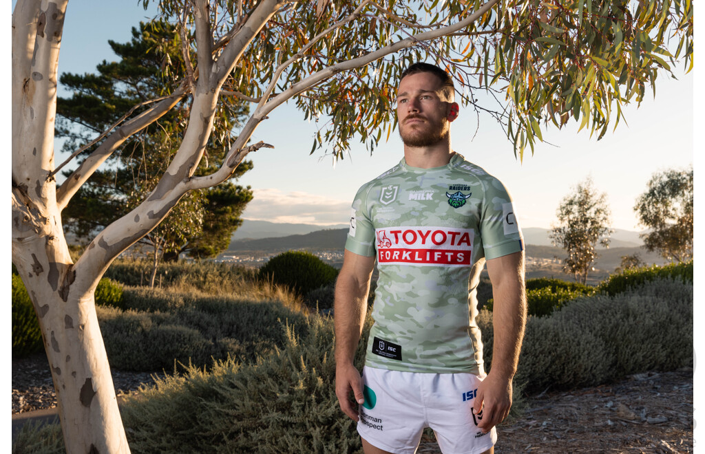 7. Kaeo Weekes - Player Cut and Signed Canberra Raiders 2024 ANZAC Jersey - Proceeds Towards Australian Kookaburra Kids Foundation