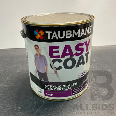 TAUBMANS Easy Coat Prep White for Interior Acrylic Sealer & Undercoat 4L