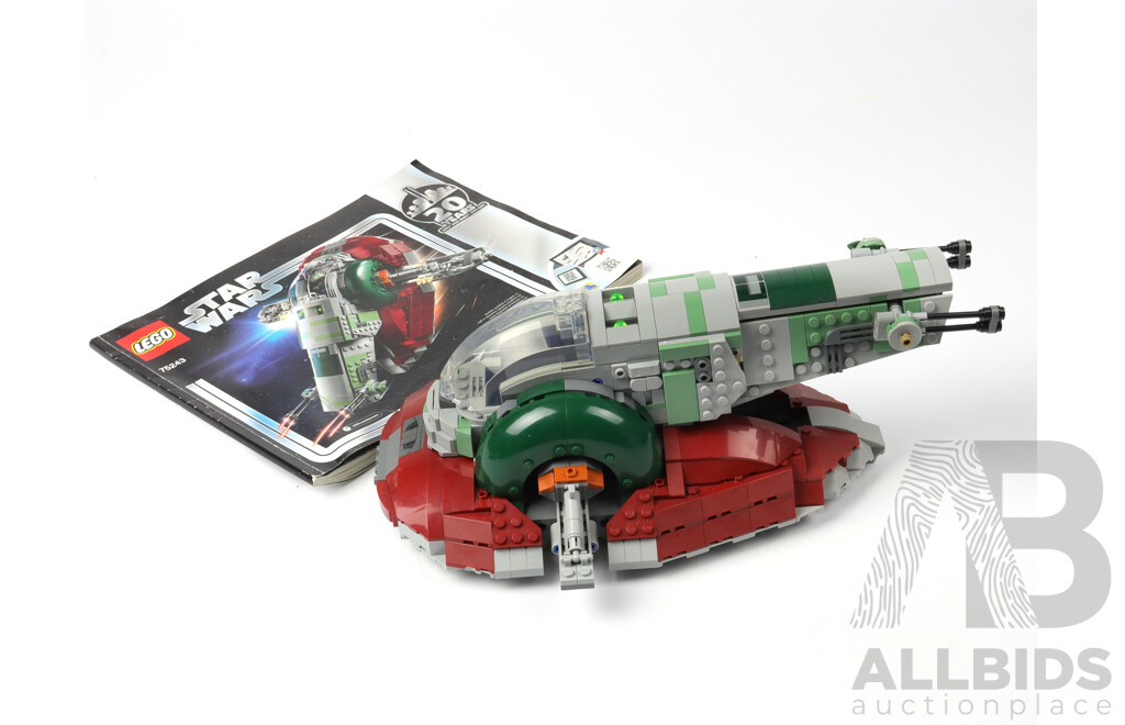 Lego 20 Years Star Wars Slave 1 Space Ship, 75243,with Instructions, Built Already