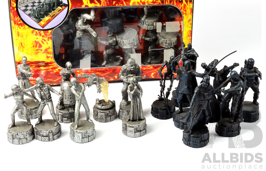 Star Wars Saga Edition Complete Chess Set by Crown Andrews in Tin