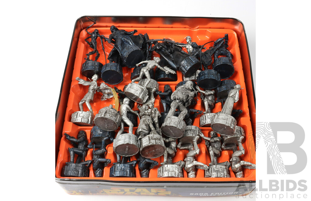 Star Wars Saga Edition Complete Chess Set by Crown Andrews in Tin