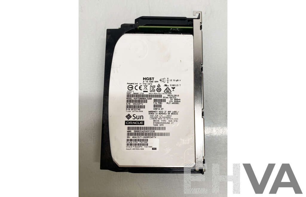 Sun Oracle (HUH728080AL5200) HGST 8TB SAS 12Gbps 3.5-Inch Hard Drive